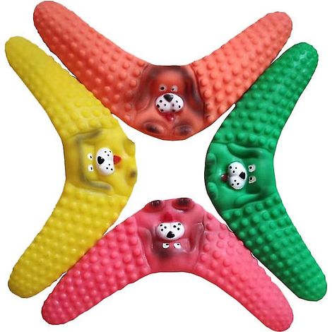 Lot de 4 jouets boomerang pour chien (1/2)