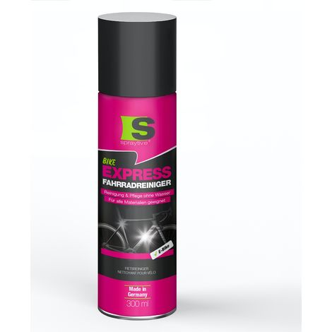 Spraytive 1x 300ml Express Fahrradreiniger – Reinigungs- und Pflegespray ohne Wasser – selbsttätige Fahrradreinigung mit Wachsversiegelung (1/5)