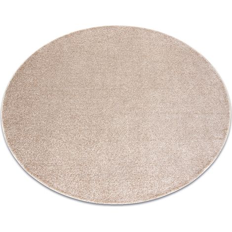 Teppich rund INDUS beige 34 eben, Melange beige rund 133 cm