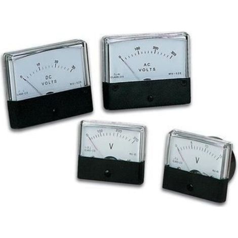 Voltmetre - 30 V DC - Classe 2.5 - Zéro Mécanique Réglable - Pour Tableaux De Distribution Et Électronique - 1 Pièce