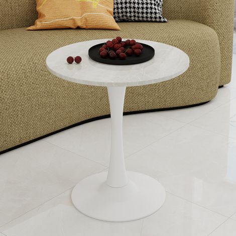 Mesa baja redonda de 70 cm en mármol مصنوع (1/5)