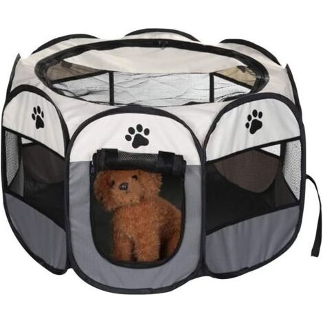 Foldable Pet Playpen – Waterproof Oxford Fabric – 74x74x43 cm – Foldable and Portable Design – For Dogs, Cats and Rabbits (1/5)