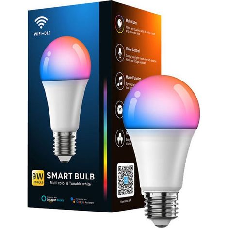 Hue White & Color Ambiance, 9W Equivalent connected LED bulb, Bluetooth & WIFI compatible, Pack of 2 (1/5)