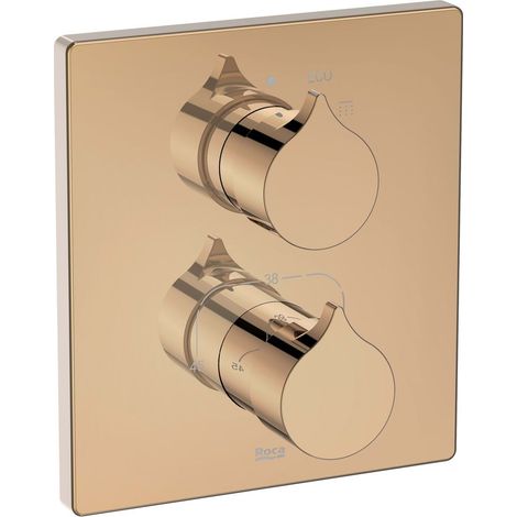 Grifo empotrable termostático para ducha INSIGNIA - ROCA Color: Oro rosado (1/2)