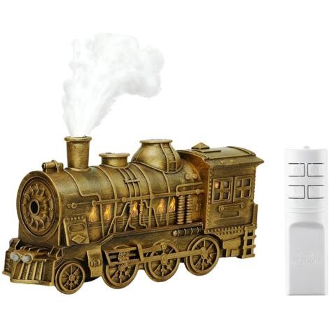 Diffuseur d'huiles essentielles vintage de 300 ml avec télécommande sans fil, lumière LED bicolore, 2 modes de brume, double minuterie 2h/8h, ultra silencieux, décoration de bureau à domicile et idée