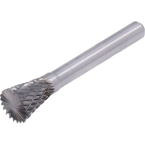 Tête de meulage à double coupe de type N en alliage YG8, usinée avec une lime rotative conique inversée, pour la fabrication d'outils (1/5)