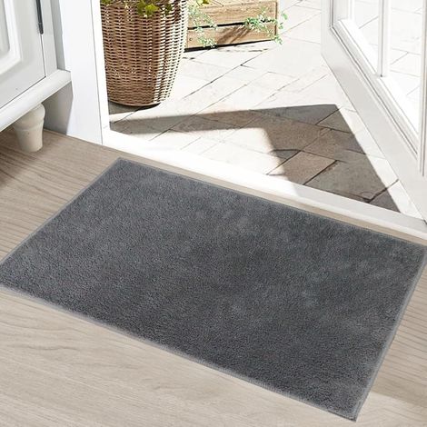 Tapis Moderne 80×120cm Gris, Tapis de Maison Antidérapant Lavable, Convient au Salon, à la Cuisine ou à la Chambre, Design Chic et Pratique (1/5)