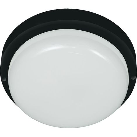 Luminaire circulaire Davo 8 W 4 000 K IP64 noir (1/5)