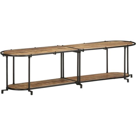 Meuble TV,Banc TV,Armoire TV 160x42x40 cm bois massif de manguier brut CFW842726 (1/5)