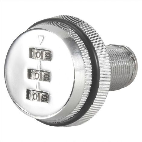Serrure à combinaison à 3 chiffres 30 mm, serrure à code sans clé C (1/5)