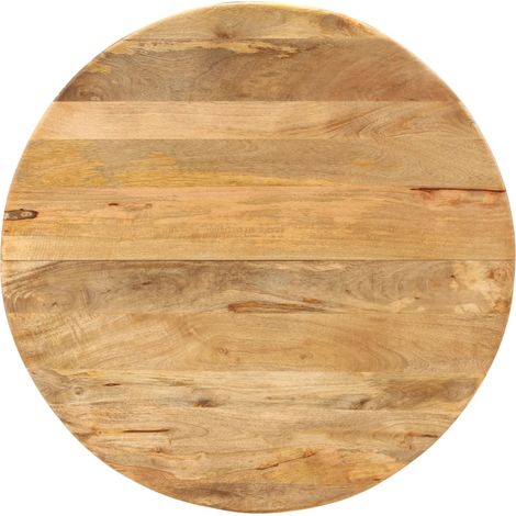 Maison Exclusive - Esstisch Ø110x78 cm Massivholz Mango und Stahl