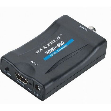 MaxTech - Convertitore Video Da Hdmi A Bnc Adattatore Segnale Audio Pal/ntsc 480p Chdmi-bn - (1/5)
