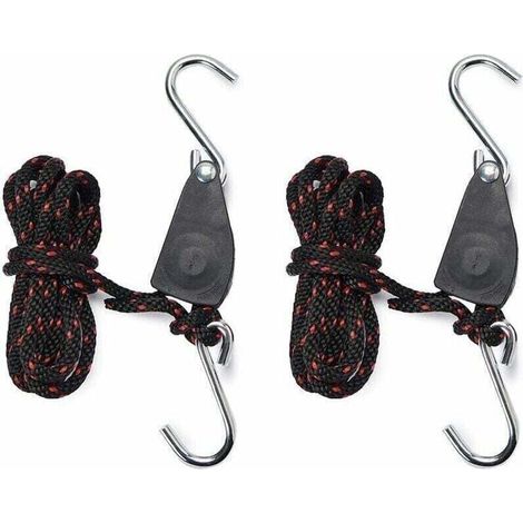 Sangles Cliquet 1/4 pouces Rope Ratchet Pour Lampe de Coissance 2 pices Corde de Crochet Rglable