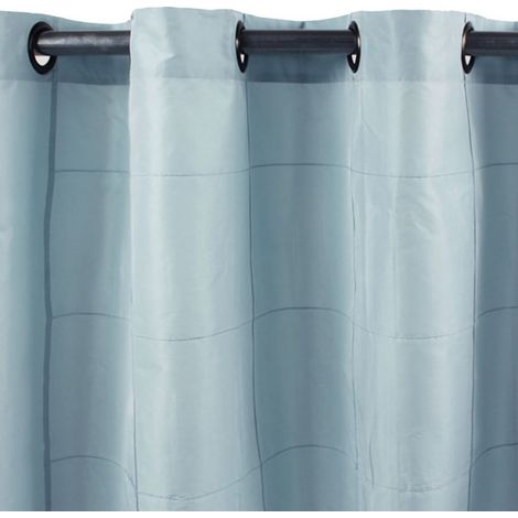 WILLIAM - Rideau en taffetas bleu ciel 150x250 (1/5)