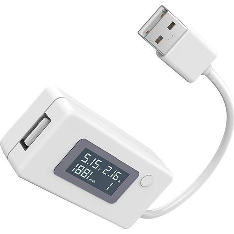 Spannungs-/Stromstärkenprüfer, USB-LCD-Bildschirm, Multimeter, Kabelgeschwindigkeitstester, Ladegeräte, Powerbank-Kapazität (1/4)