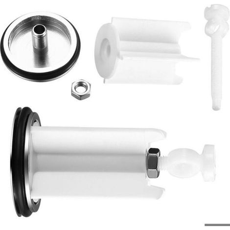 Bouchon Vidange - Cuivre Et Silicone - Pour Évier Bidet - Réglable Avec Filtre - 2 Pièces (1/4)