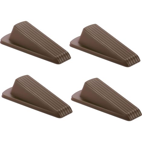 4-teiliger Türstopper aus Gummi für schwere Türen mit Teppich-, Fliesen-, Beton-, Teppich- und Holzbodenbelag //