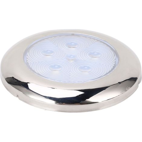 Plafonnier LED 12 V pour camping-car, bateau ou yacht, éclairage blanc et bleu étanche. (1/5)