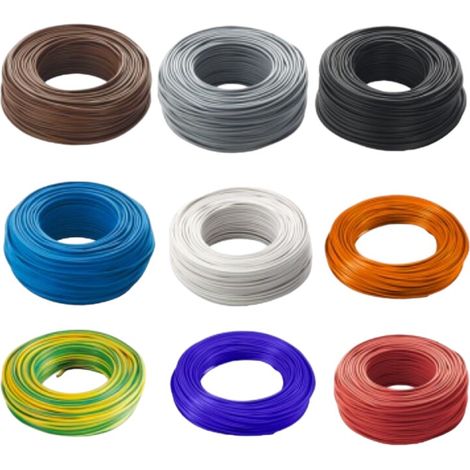 CORDINA CAVO UNIPOLARE FS17 450/750 V 1x1,5 mm FILO ELETTRICO 100 m VARI COLORI - Colore: Azzurro