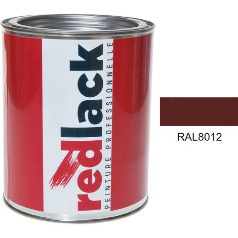 Pot 1L Peinture – RAL 8012 – Brun rouge – Brillant – multisupport – Redlack