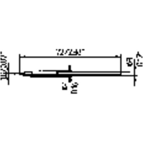 Utensile ersa 212 ed lf punta scalpello 1,8 mm