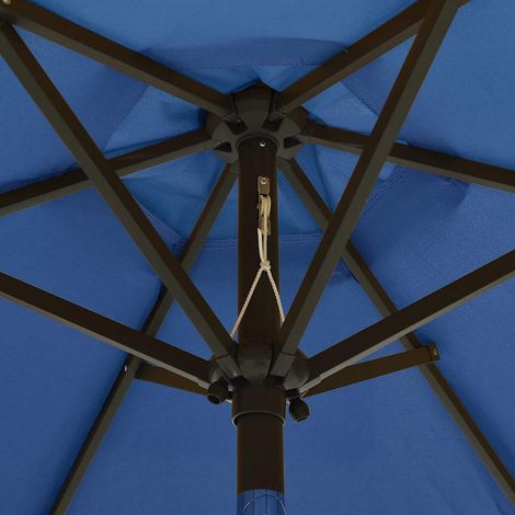 Maison Exclusive - Sonnenschirm mit LED-Beleuchtung Azurblau 200x (1/5)