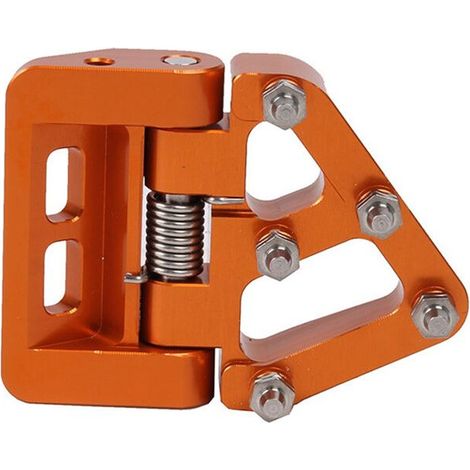 Klappbare Hinterradbremspedal-Abdeckplatte für 125 200 250 300 500 EXC XC XCF XCW SX SXF EXCF TPi 6D Motorräder (Orange)