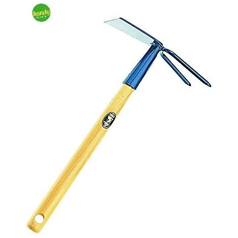 Zappino quadro con manico in legno 30 cm