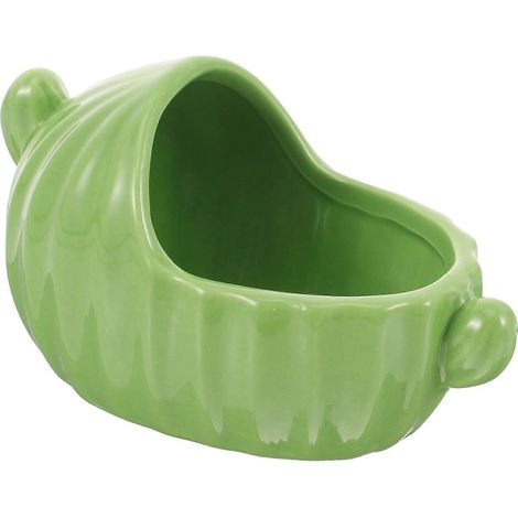 Baignoire en céramique pour hamster, salle de bain pour cochon d'Inde, petit espace de bain pour hamster avec sable (1/5)