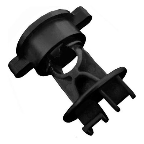 100 Pcs 33 x 48 mm Noir Isolateur Électronique pour Clôture Isolateur ABS Isolateur Cloture Electrique Piquet Fer pour Poteau de Clôture Électrique pour Tige Centrale de Diamètre 9.5 mm (1/5)