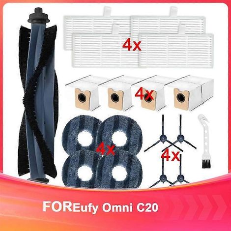 Brosse latérale principale, filtre, lingette, sac à poussière, kit d'accessoires pour aspirateur Omni C20 (1/5)