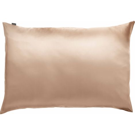 VIVARAISE - Taie d'oreiller en soie Ashley Latte - 50 x 75 cm