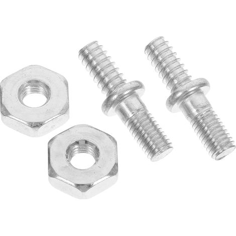 Lot de 2 goujons et écrous de rechange pour tronçonneuse - Facile à installer - Compatible avec barre de guidage et chaîne (1/5)