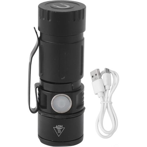lampe torche rechargeable USB 5 modes 1000 lm étanche (1/5)