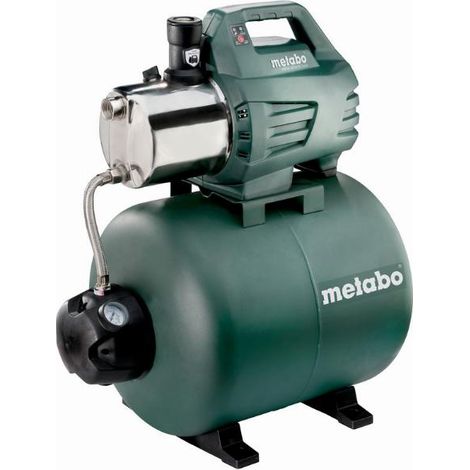 Metabo – Pompe de surpresseur 50L – Débit 6000 l/h – Pression max 5,5 bar – Protection anti-marche à sec – 600976000