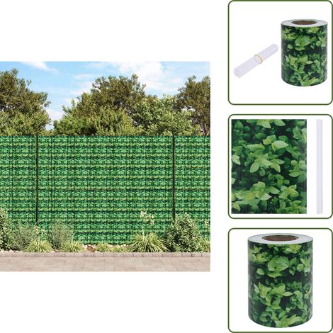 Frangivento - vidaXL Recinzione Frangivento da Giardino PVC 70x0,19 m Verde - Tettoia ombreggiante