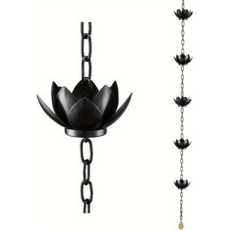 QORVA-Chaîne attrape-pluie pour gouttière, remplace gouttière, coupelles de dérivation d', décoration extérieure