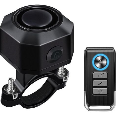 Fahrradalarmsystem mit drahtloser Fernbedienung USB-C-wiederaufladbares Motorrad und Fahrradalarmsystem vibrationssensitiv geeignet für Fahrräder (1/4)