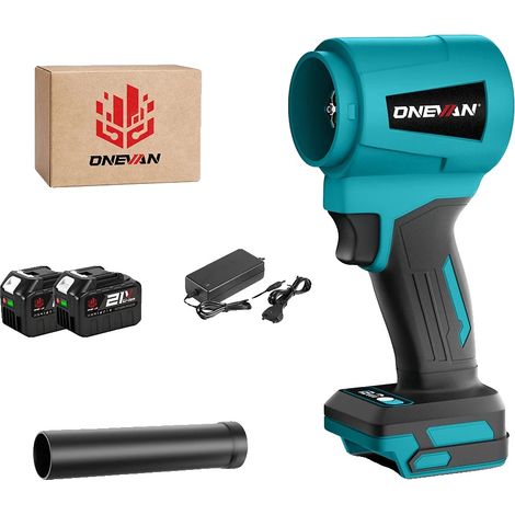 Souffleur de feuilles, moteur sans balais, design sans fil, 2 Batterie Prise EU (1/2)