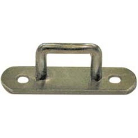 50PZ CAVALLOTTO A MANIGLIA RETTANGOLARE ZINCATO - mm.25x15