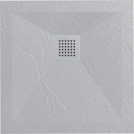 Receveur douche minéral Balneo Stone Tray gris clair 80x80 cm (1/5)