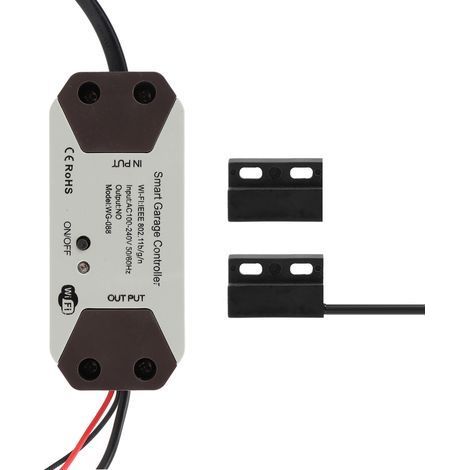 Intelligenter WLAN-Garagentorschalter mit drahtloser Sprachfernbedienung per App und Google Assistant-kompatibler App für TUYA 100-240VEU-Steckdose (1/5)