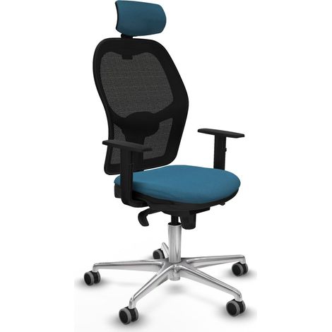 Sedia da Ufficio Piqueras y Crespo 1D086G2 Nero Verde petrolio (1/5)