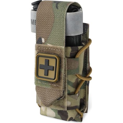 Holster Tourniquet MOLLE Pouch avec fermeture velcro, camouflage