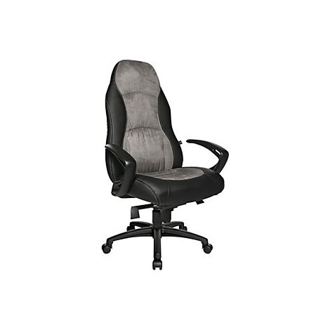 Topstar Poltrona girevole similpelle / microfibra nero /