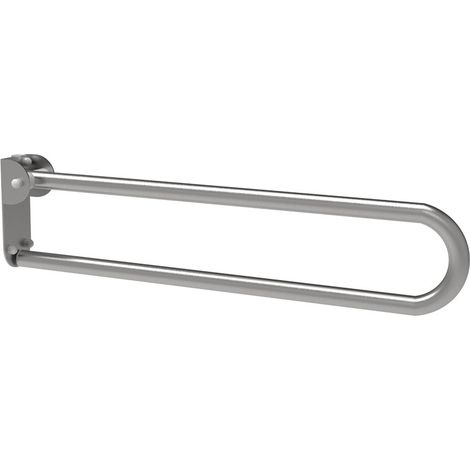 Maniglione barra ribaltabile con piastra lunga cm 80 inox satinato (1/3)