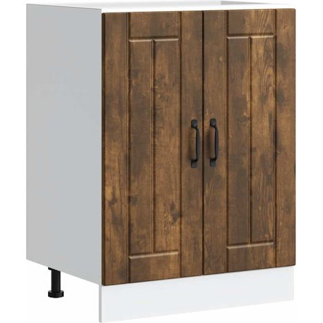 Spülenunterschrank Lucca Räuchereiche Holzwerkstoff