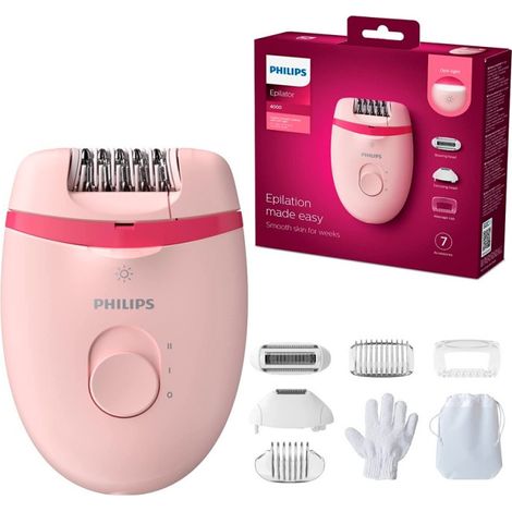 Depiladora Philips Satinelle Essential Rosa BRE285/00