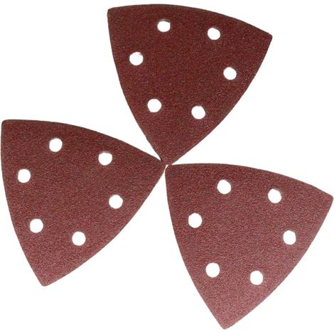 Lot de 30 feuilles de papier abrasif pour ponceuse delta - Grain mixte - 93 x 93 x 93 mm - Kit de ponçage grossier à fin 80/240/800 (1/3)