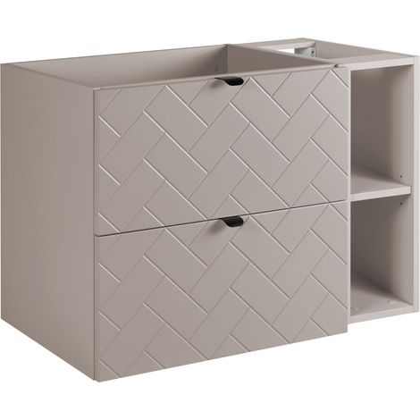 Mobile da bagno, Cashmere, 80 x 57 x 46 cm, Maniglie Nere (1/5)
